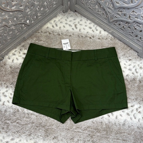 NWT! J.Crew olive green khaki shorts size 8 preppy academia gorpcore wanderlust - Picture 10 of 10